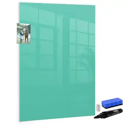 Quadro magnético de apagar a seco turquesa