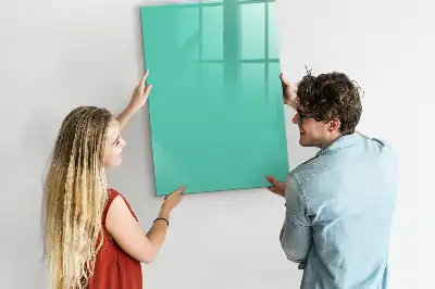 Quadro magnético de apagar a seco turquesa