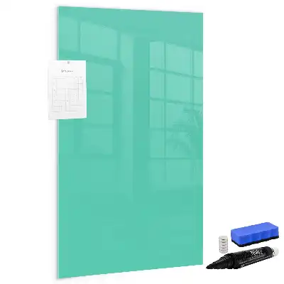 Quadro magnético de apagar a seco turquesa