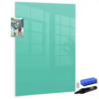 Quadro magnético de apagar a seco turquesa