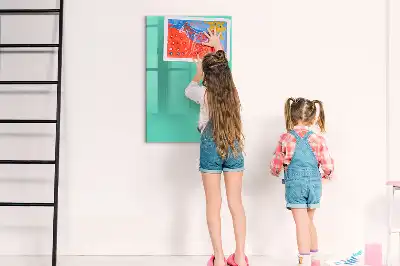 Quadro magnético de apagar a seco turquesa