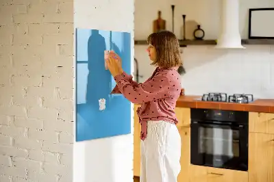 Quadro magnético de apagar a seco na cor azul-claro