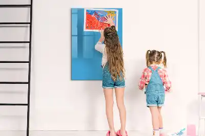 Quadro magnético de apagar a seco na cor azul-claro