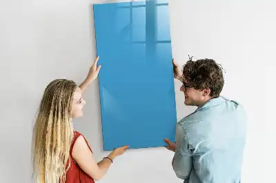 Quadro magnético de apagar a seco na cor azul-claro