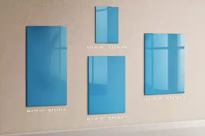 Quadro magnético de apagar a seco na cor azul-claro