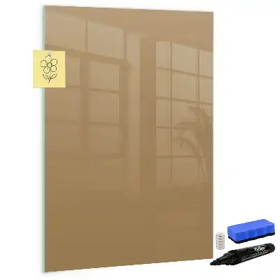 Quadro magnético de apagar a seco bege-escuro