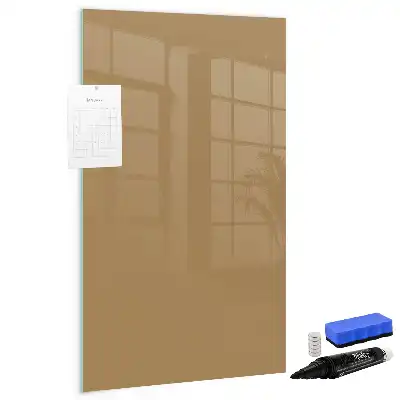 Quadro magnético de apagar a seco bege-escuro
