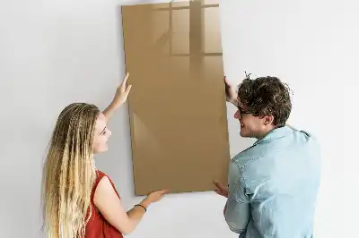 Quadro magnético de apagar a seco bege-escuro
