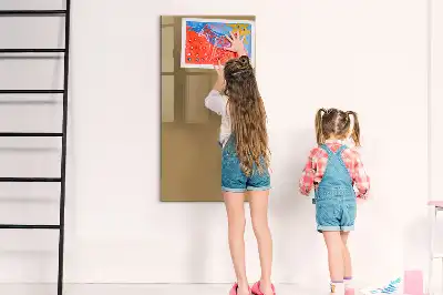 Quadro magnético de apagar a seco bege-escuro