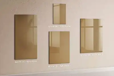Quadro magnético de apagar a seco bege-escuro