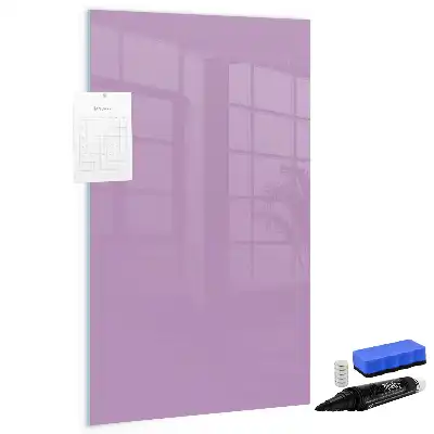 Quadro magnético de apagar a seco na cor lilás