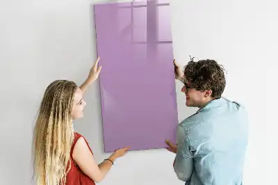 Quadro magnético de apagar a seco na cor lilás