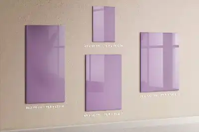 Quadro magnético de apagar a seco na cor lilás