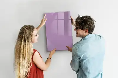 Quadro magnético de apagar a seco na cor lilás