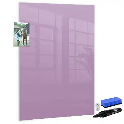 Quadro magnético de apagar a seco na cor lilás