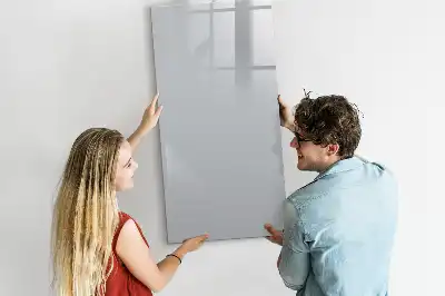 Quadro magnético de apagar a seco na cor cinza-claro