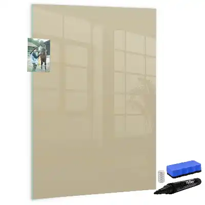Quadro magnético de apagar a seco bege