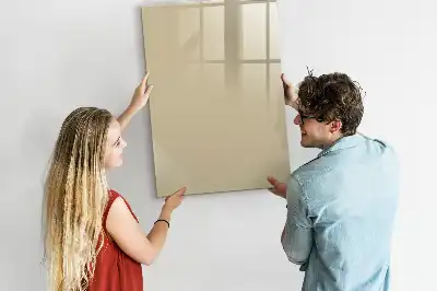 Quadro magnético de apagar a seco bege