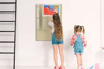 Quadro magnético de apagar a seco bege