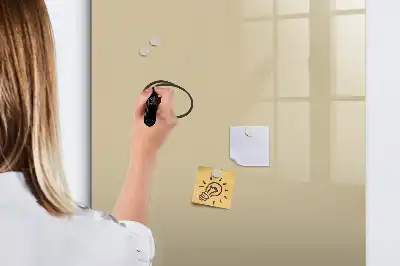 Quadro magnético de apagar a seco bege
