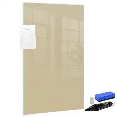 Quadro magnético de apagar a seco bege