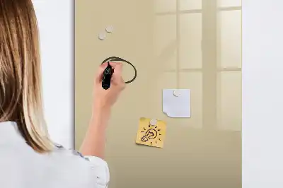 Quadro magnético de apagar a seco bege