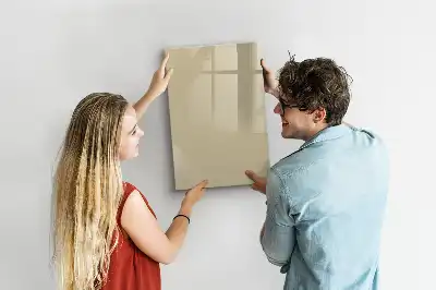 Quadro magnético de apagar a seco bege