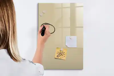 Quadro magnético de apagar a seco bege