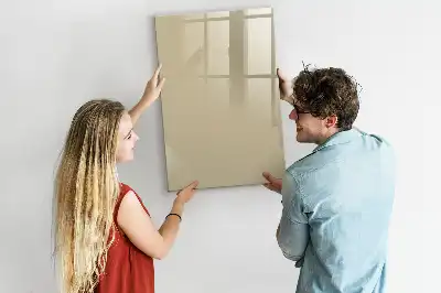 Quadro magnético de apagar a seco bege