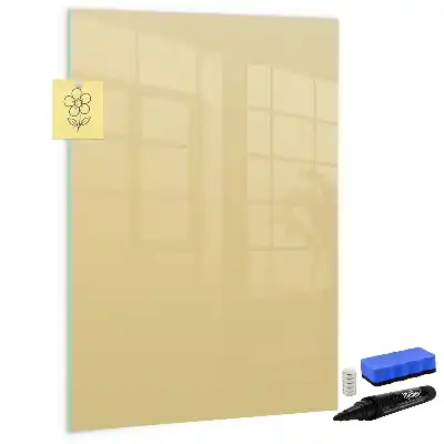 Quadro magnético de apagar a seco creme