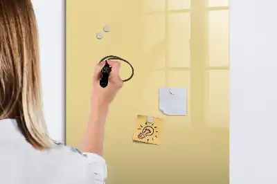 Quadro magnético de apagar a seco creme