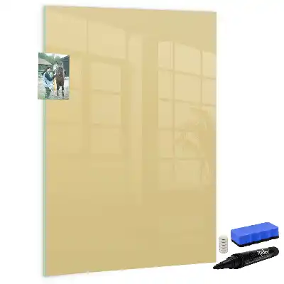 Quadro magnético de apagar a seco creme
