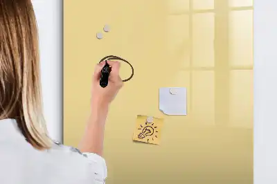 Quadro magnético de apagar a seco creme