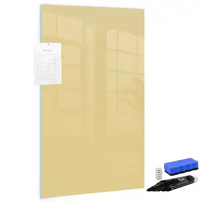 Quadro magnético de apagar a seco creme