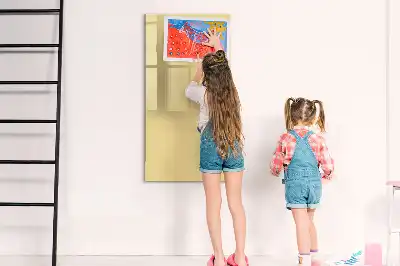 Quadro magnético de apagar a seco creme