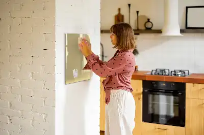 Quadro magnético de apagar a seco creme