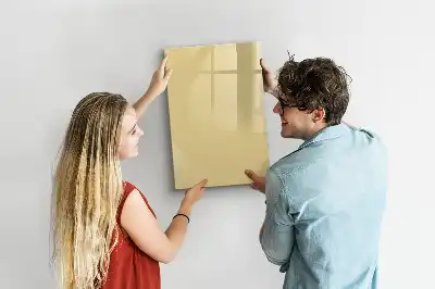 Quadro magnético de apagar a seco creme