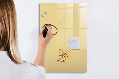 Quadro magnético de apagar a seco creme