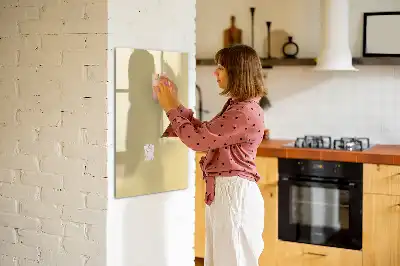 Quadro magnético de apagar a seco creme