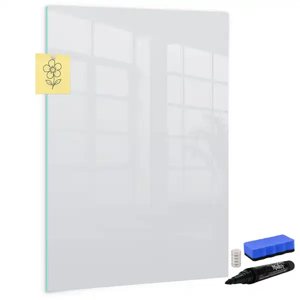 Quadro magnético de apagar a seco na cor branco off