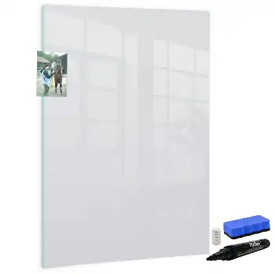 Quadro magnético de apagar a seco na cor branco off