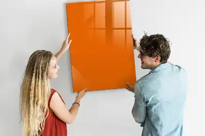 Quadro magnético de apagar a seco laranja