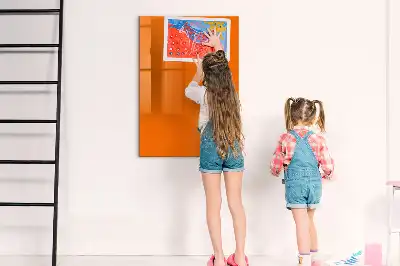 Quadro magnético de apagar a seco laranja