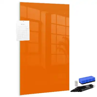 Quadro magnético de apagar a seco laranja
