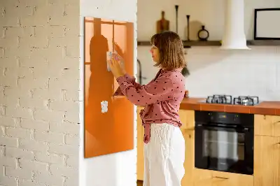 Quadro magnético de apagar a seco laranja