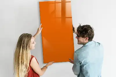 Quadro magnético de apagar a seco laranja
