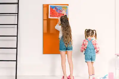 Quadro magnético de apagar a seco laranja