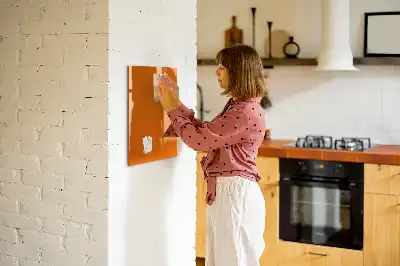 Quadro magnético de apagar a seco laranja