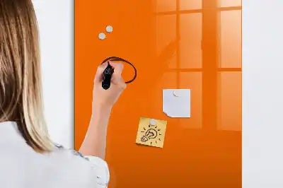 Quadro magnético de apagar a seco laranja