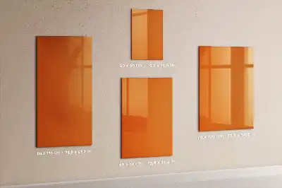 Quadro magnético de apagar a seco laranja
